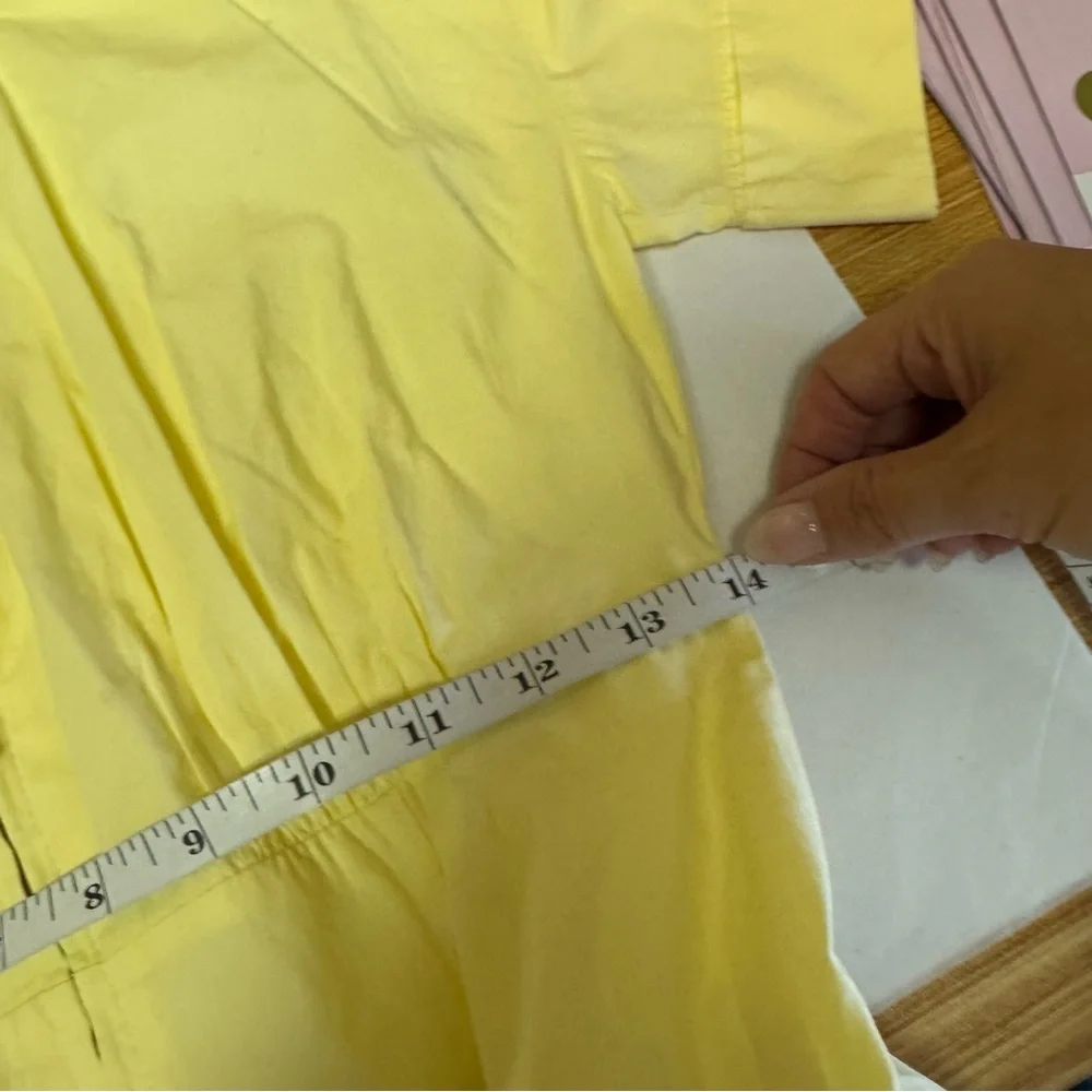 NWT J.crew Zip-up shirtdress in cotton poplin in Pale Corn Yellow